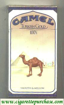 Camel Turkish Gold 100s cigarettes hard box